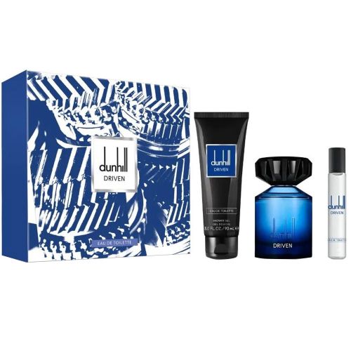 Driven Blue EDT 100ML + EDT 15ML + Shower Gel 90ML Gift Set For Men