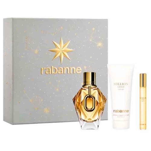 Million Gold EDP 90Ml + EDP 10Ml + Body Lotion 100Ml Gift Set For Women