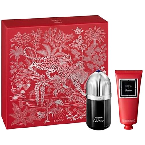 Pasha De Cartier Edition Noire EDT 100Ml + Shower Gel 100Ml Gift Set For Men