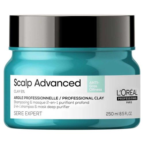 L'oreal Professionnel Scalp Advanced Anti-Oiliness 2-In-1 Shampoo & Mask 250Ml