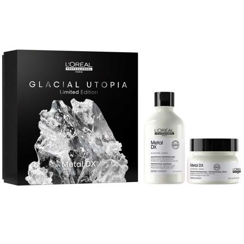 L'oreal Professionnel Serie Expert Glacial Utopia Metal Detox Shampoo 300Ml + Mask 250 Gift Set