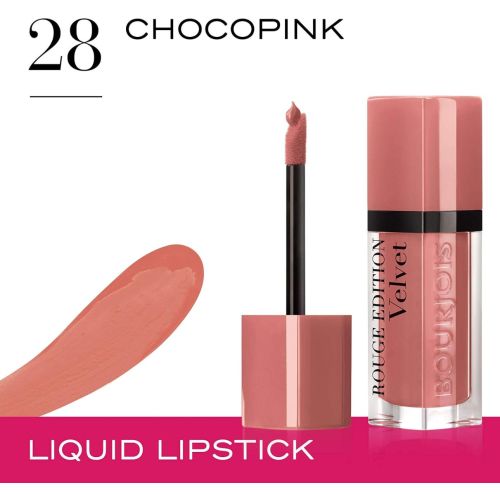 Bourjois Rouge Edition Velvet Liquid Lipstick With A Matte Effect 28 Chocopink 
