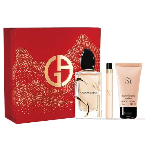 Si EDP 90Ml + EDP 10Ml + Body Lotion 50Ml Gift Set For Women