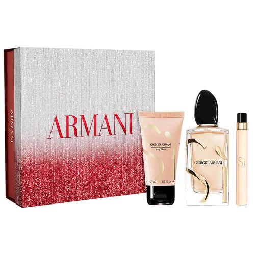 Si EDP 100Ml + EDP 10Ml + Body Lotion 50Ml Gift Set For Women