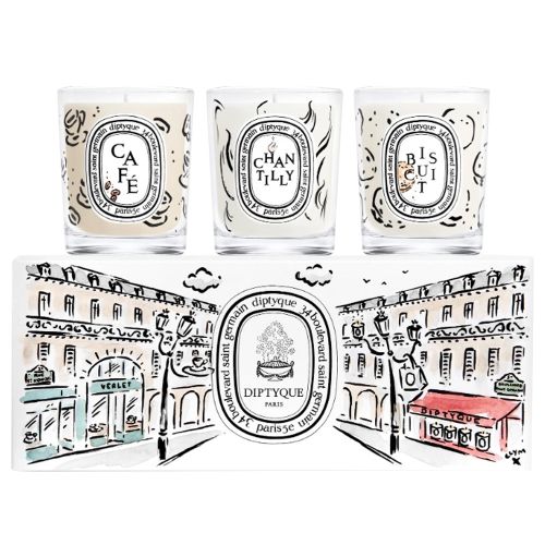 Chantilly Café Biscuit Set of 3 Candles 70G