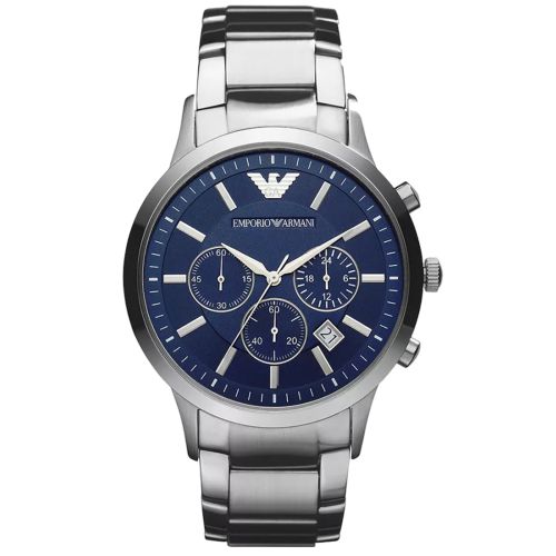 Emporio Armani AR2460 Men's Watch 46 Mm Silver