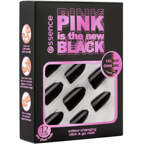 Essence Pink Is The New Black Colour-Changing Click & Go Nails 01