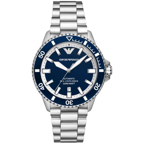 Emporio Armani Ar60079 Men's Watch 43 Mm Silver