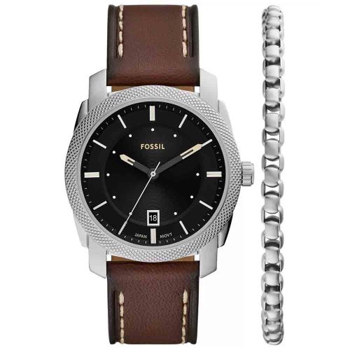 Fossil FS6081 Men’s Watch 42mm Brown Gift Set