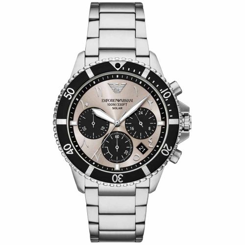 Emporio Armani AR11722 Men's Watch 43 Mm Silver