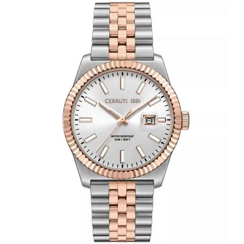 Cerruti 1881 CIWGH0084202 Men’s Watch 41mm Silver Gold