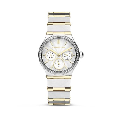 Cerruti 1881 CIWLK2225402 Women's Watch Silver Gold