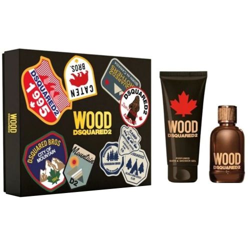 Wood EDT 100Ml + Shower Gel 150Ml Gift Set For Men 