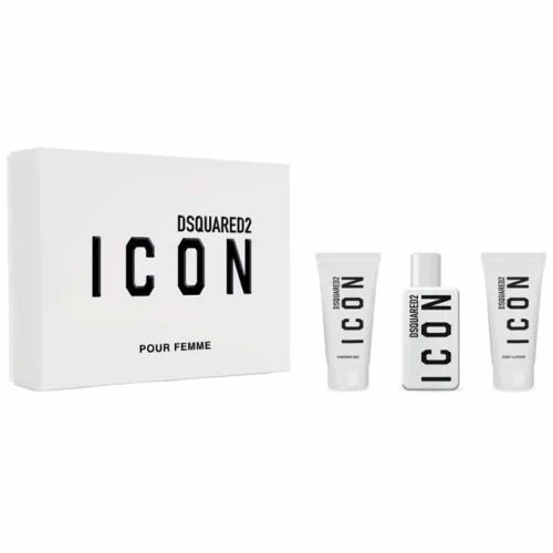 Icon EDP 50Ml +  Shower Gel 50Ml + Body Lotion 50Ml Gift Set For Women
