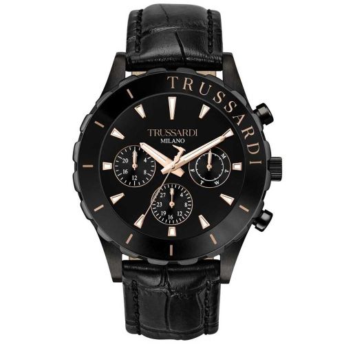 Trussardi T-Logo R2451143003 Men's Watch 45Mm Black