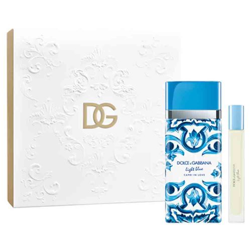 Light Blue Capri In Love EDT 100Ml + EDT 10Ml Gift Set For Men