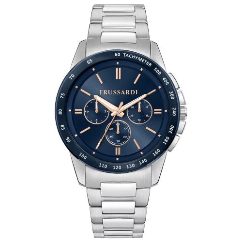 Trussardi T-Hawk R2453153005 Men's Watch 44mm Silver 