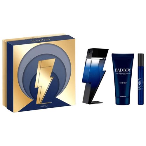 Bad Boy Cobalt EDP 100Ml + EDP 10Ml + Shower Gel 100Ml Gift Set For Men
