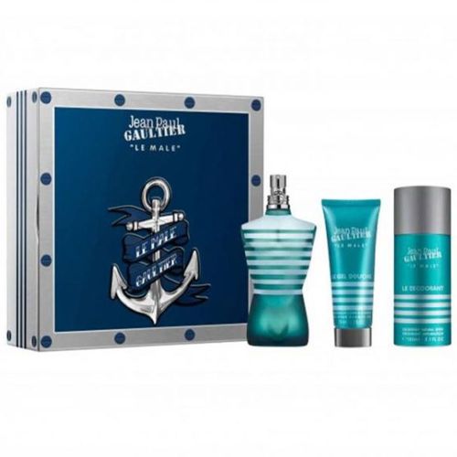 Le Male EDT 125ML + Shower Gel 75ML + Deodorant Spray 150ML Gift Set For Men
