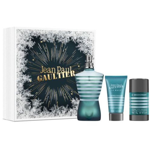 Le Male EDT 125Ml + After Shave Balm 50Ml + Deodorant Stick 75G Gift Set For Men
