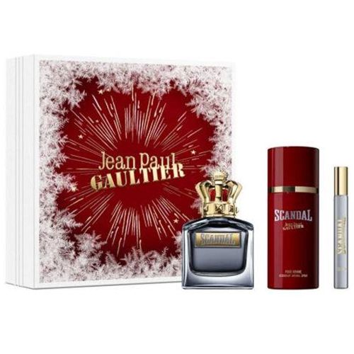 Scandal Pour Homme EDT 100Ml + EDT 10Ml + Deodorant 150Ml Gift Set For Men