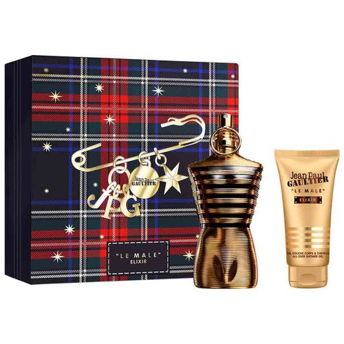 Le Male Elixir Parfum 125Ml + Shower Gel 75Ml Gift Set For Men
