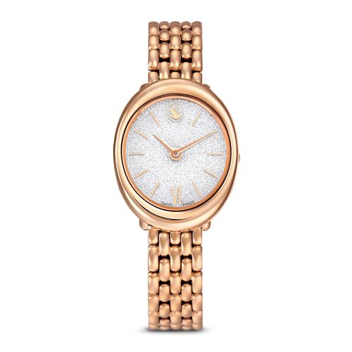 Imber Oval Watch, Swiss Made, Metal Bracelet, Gold Tone, Rose Gold-Tone Finish